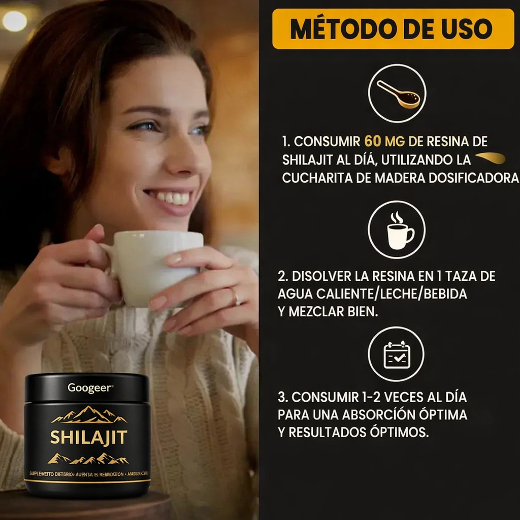 Shilajit 100% puro 💎 Fuente de energía vital del Himalaya